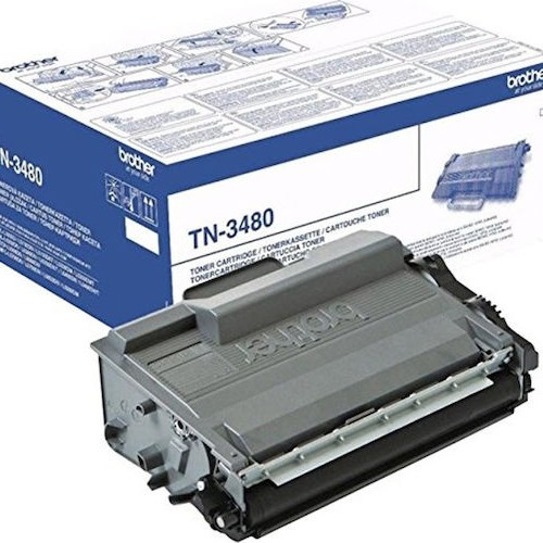 Brother TN-3480 Γνήσιο Toner Laser Εκτυπωτή Μαύρο High Yield 8000 Σελίδων (TN-3480)
