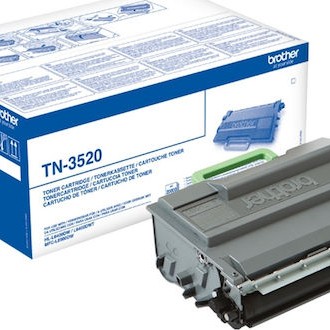 Brother TN-3520 Γνήσιο Toner Laser Εκτυπωτή Μαύρο High Yield 20000 Σελίδων (TN-3520)