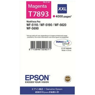 Epson T7893XXL Γνήσιο Μελάνι Εκτυπωτή InkJet Ματζέντα (C13T789340)