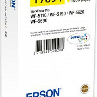 Epson T7894XXL Γνήσιο Μελάνι Εκτυπωτή InkJet Κίτρινο (C13T789440)
