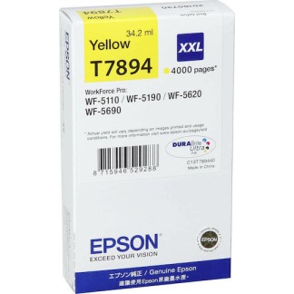 Epson T7894XXL Γνήσιο Μελάνι Εκτυπωτή InkJet Κίτρινο (C13T789440)