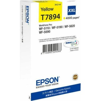 Epson T7894XXL Γνήσιο Μελάνι Εκτυπωτή InkJet Κίτρινο (C13T789440)