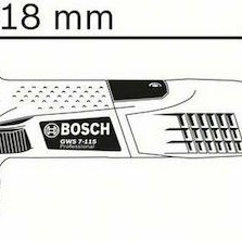 Bosch GWS 7-115 E Τροχός 115mm Ρεύματος 720W με Ρύθμιση Στροφών