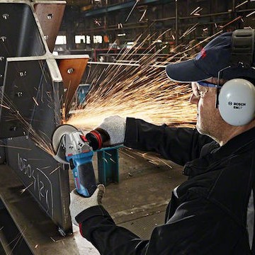 Bosch GWS 19-125 CIE Τροχός 125mm Ρεύματος 1900W με Ρύθμιση Στροφών