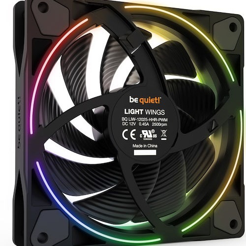 Be Quiet Light Wings High Speed Case Fan 120mm με ARGB Φωτισμό και Σύνδεση 4-Pin PWM 3τμχ