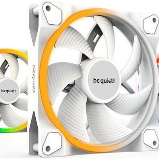 Be Quiet Light Wings High Speed Case Fan 140mm με Λευκό Φωτισμό και Σύνδεση 4-Pin PWM 3τμχ Λευκό