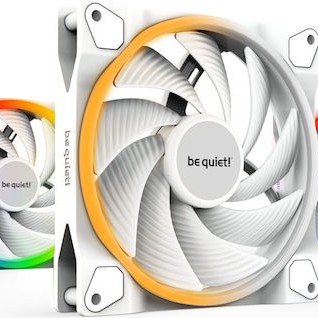 Be Quiet Light Wings Case Fan 140mm με ARGB Φωτισμό και Σύνδεση 4-Pin PWM 3τμχ Λευκό