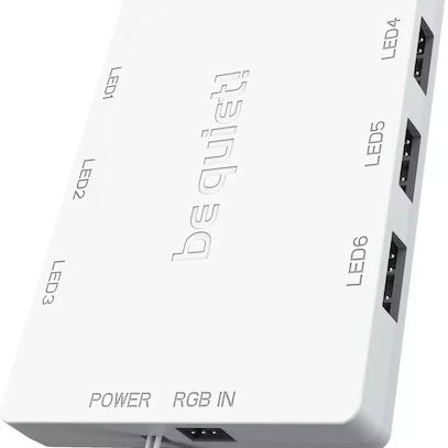 Be Quiet Light Wings Case Fan 140mm με ARGB Φωτισμό και Σύνδεση 4-Pin PWM 3τμχ Λευκό