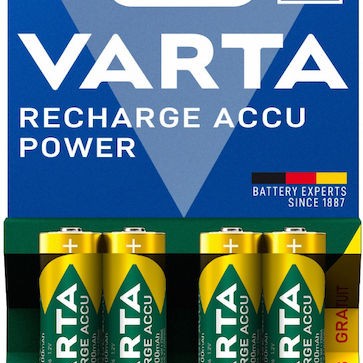 Varta Recharge Accu Power Επαναφορτιζόμενες Μπαταρίες AA Ni-MH 2100mAh 1.2V 4τμχ