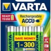 Varta Recharge Accu Power Επαναφορτιζόμενες Μπαταρίες AA Ni-MH 2600mAh 1.2V 4τμχ