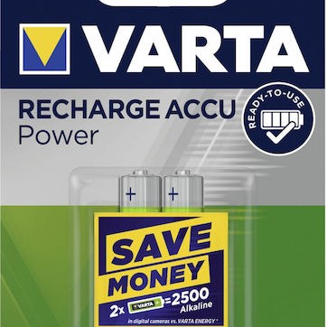 Varta Rechargeable Accu Επαναφορτιζόμενες Μπαταρίες AAA Ni-MH 1000mAh 1.2V 2τμχ