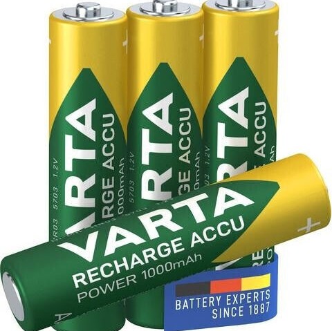 Varta Rechargeable Accu Επαναφορτιζόμενες Μπαταρίες AAA Ni-MH 1000mAh 1.2V 4τμχ