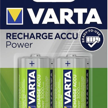 Varta Rechargeable Accu Επαναφορτιζόμενες Μπαταρίες C Ni-MH 3000mAh 1.2V 2τμχ