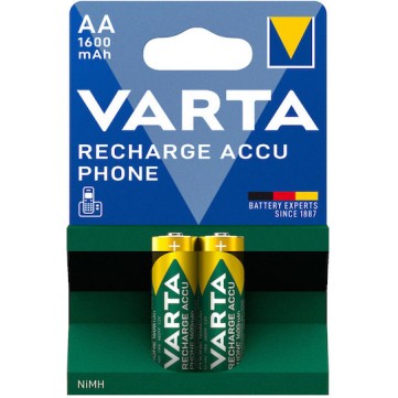 Varta Rechargeable Accu Επαναφορτιζόμενες Μπαταρίες AA Ni-MH 1600mAh 1.2V 2τμχ