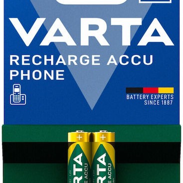 Varta Accu Phone Power Επαναφορτιζόμενες Μπαταρίες AAA Ni-MH 800mAh 2τμχ
