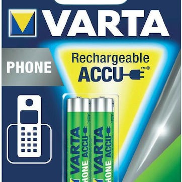 Varta Accu Phone Power Επαναφορτιζόμενες Μπαταρίες AAA Ni-MH 800mAh 2τμχ