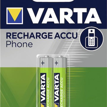 Varta Accu Phone Power Επαναφορτιζόμενες Μπαταρίες AAA Ni-MH 800mAh 2τμχ