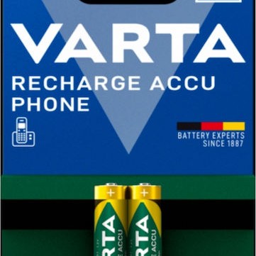 Varta Accu Phone Power Επαναφορτιζόμενες Μπαταρίες AAA Ni-MH 800mAh 2τμχ