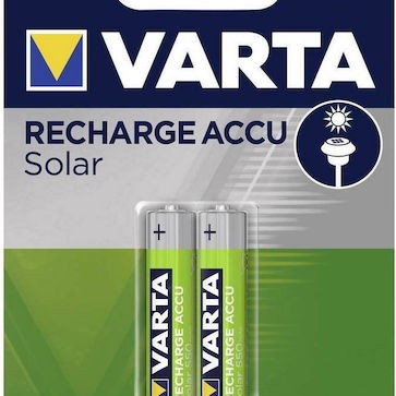Varta Rechargeable Accu Solar Επαναφορτιζόμενες Μπαταρίες AAA Ni-MH 550mAh 1.2V 2τμχ