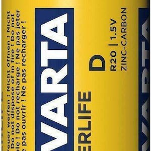 Varta Superlife Μπαταρίες Zinc D 1.5V 2τμχ