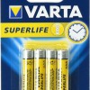Varta Superlife Μπαταρίες Zinc AAA 1.5V 4τμχ