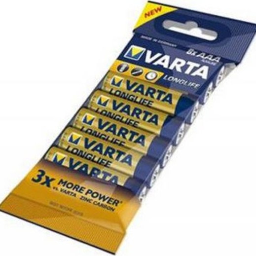 Varta LongLife Αλκαλικές Μπαταρίες AAA 1.5V 8τμχ