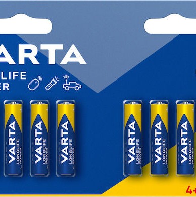 Varta LongLife Power Αλκαλικές Μπαταρίες AAA 1.5V 8τμχ