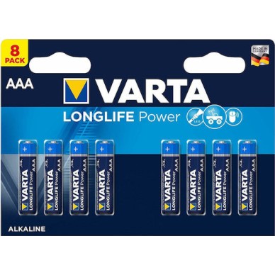 Varta LongLife Power Αλκαλικές Μπαταρίες AAA 1.5V 8τμχ