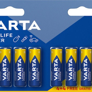 Varta LongLife Power Αλκαλικές Μπαταρίες AA 1.5V 8τμχ