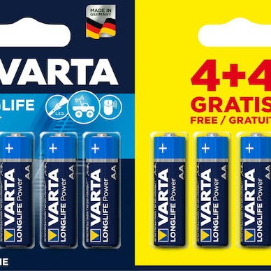 Varta LongLife Power Αλκαλικές Μπαταρίες AA 1.5V 8τμχ
