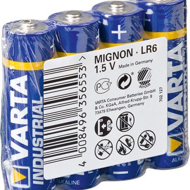 Varta Industrial Αλκαλικές Μπαταρίες AA 1.5V 4τμχ