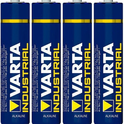 Varta Industrial Αλκαλικές Μπαταρίες AAA 1.5V 4τμχ