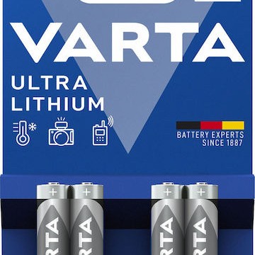 Varta Ultra Μπαταρίες Λιθίου AAA 1.5V 4τμχ