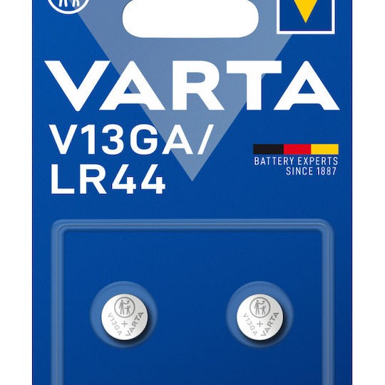 Varta Professional Electronics V13GA Αλκαλικές Μπαταρίες Ρολογιών LR44 1.5V 2τμχ