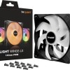 Be Quiet Light Wings LX Case Fan 140mm με ARGB Φωτισμό και Σύνδεση 3-Pin / 4-Pin PWM 3τμχ