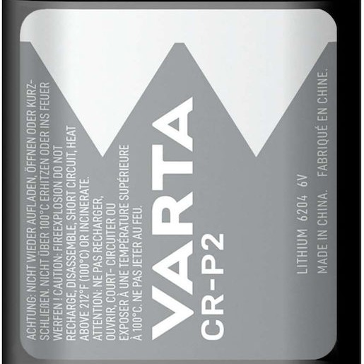 Varta Professional Lithium Μπαταρία CR-P2 6V 1τμχ