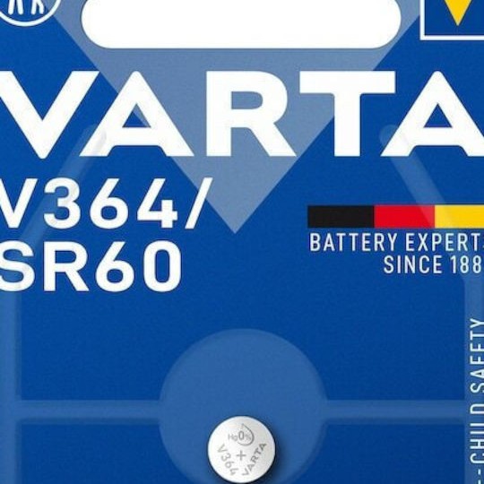 Varta Μπαταρία Silver Oxide Ρολογιών SR60 1.55V 1τμχ