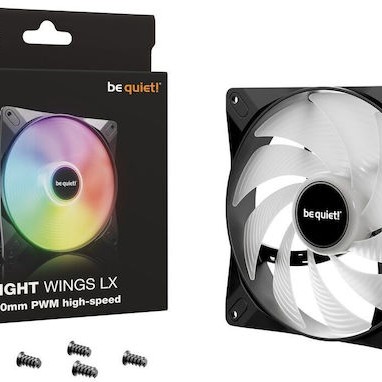 Be Quiet Light Wings LX Case Fan 140mm με ARGB Φωτισμό και Σύνδεση 3-Pin / 4-Pin PWM