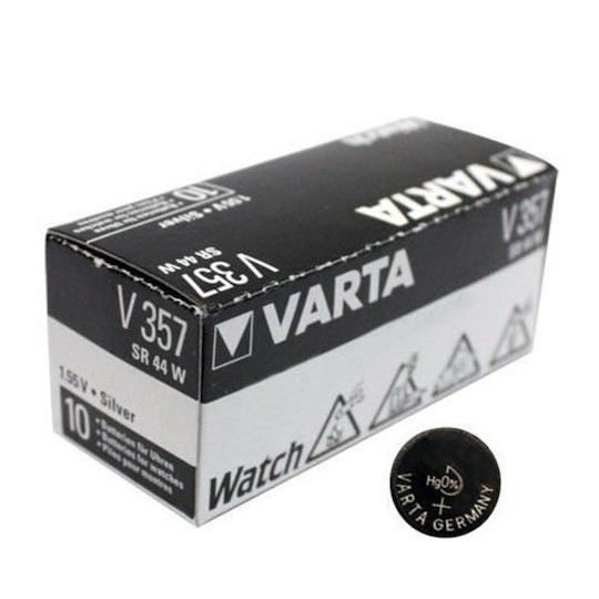 Varta Watch V357 Μπαταρία Silver Oxide Ρολογιών SR44 1.55V 1τμχ