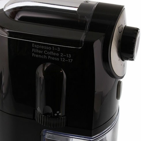 Melitta Molino Ηλεκτρικός Μύλος Καφέ 100W με Χωρητικότητα 200gr και 17 Επίπεδα Άλεσης Μαύρος