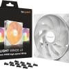 Be Quiet Light Wings LX HS Case Fan 140mm με ARGB Φωτισμό και Σύνδεση 3-Pin / 4-Pin PWM 3τμχ Λευκό