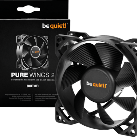 Be Quiet Pure Wings 2 Case Fan 80mm με Σύνδεση 3-Pin