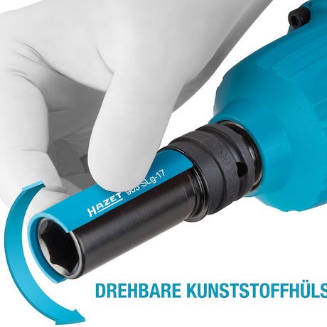 Hazet Καρυδάκι Αέρος Εξάγωνο Μακρύ με Καρέ Υποδοχής 1/2