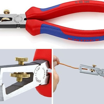 Knipex Ρυθμιζόμενος Απογυμνωτής Καλωδίων με Μήκος 160mm