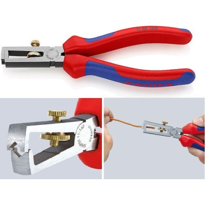 Knipex Ρυθμιζόμενος Απογυμνωτής Καλωδίων με Μήκος 160mm