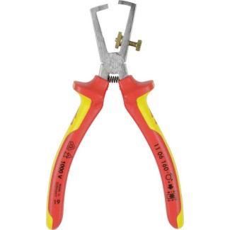 Knipex Ρυθμιζόμενος Απογυμνωτής Καλωδίων με Μήκος 160mm & Κρίκο Στερέωσης 1000V