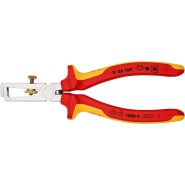 Knipex Ρυθμιζόμενος Απογυμνωτής Καλωδίων με Μήκος 160mm & Κρίκο Στερέωσης 1000V