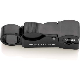 Knipex Περιστροφικός Απογυμνωτής Ομοαξονικών Καλωδίων με Μήκος 105mm