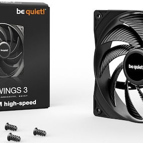 Be Quiet Cooler Pure Wings 3 Case Fan 120mm με Σύνδεση 4-Pin PWM