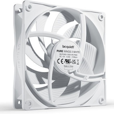 Be Quiet Pure Wings 3 Case Fan 120mm με Σύνδεση 4-Pin PWM Λευκό
